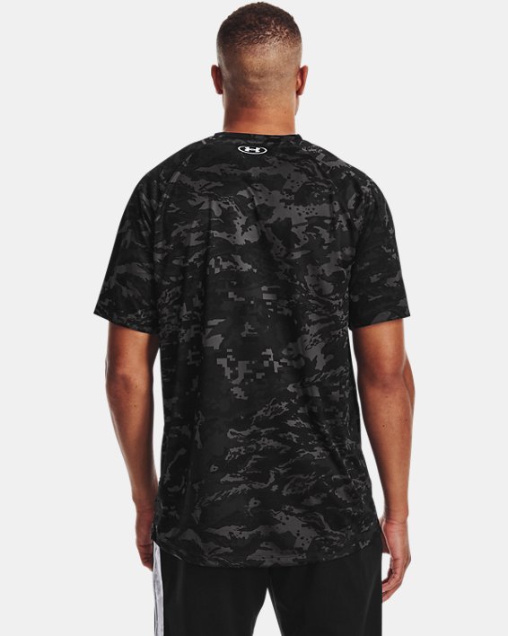 Men's UA Tech™ ABC Camo Short Sleeve in Gray image number 1